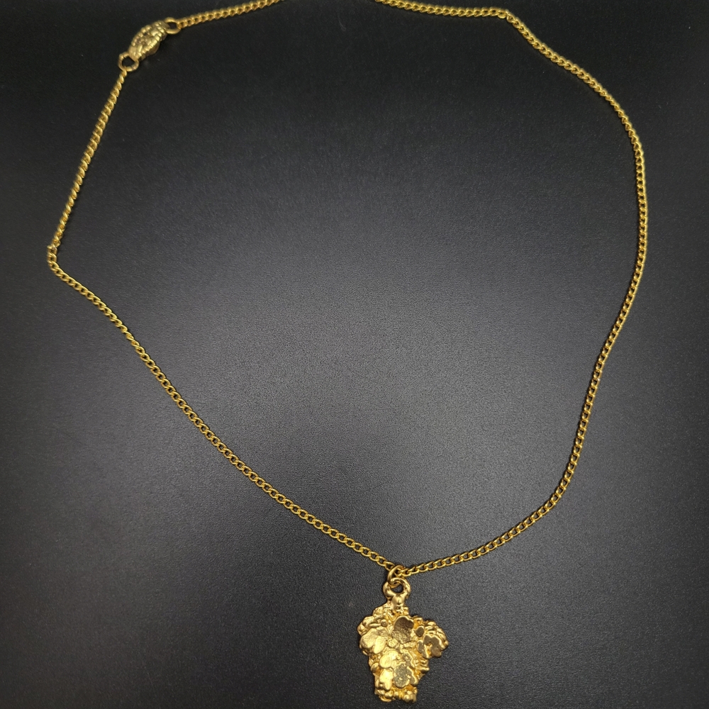 Gold-Tone Floral Pendant Necklace - Women's Jewelry